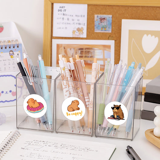 Rollo de 500 Stickers Capibara Infantiles - Pegatinas de Colores para Cuadernos y Guitarra - Image 7