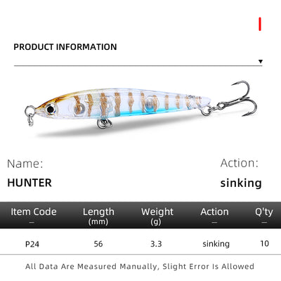 Señuelo Artificial de Largo Alcance para Pesca de Lubina en Ríos de Agua Dulce - Image 15
