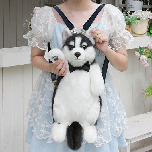 Peluche Simulado de Husky - Juguete de Bolsa Interactivo - Image 3