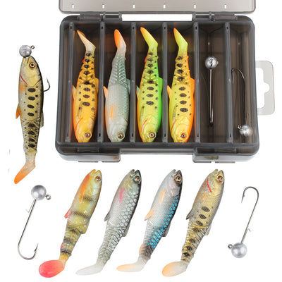 Set de Señuelos Biónico con Cola T - Cebo Realista para Pesca