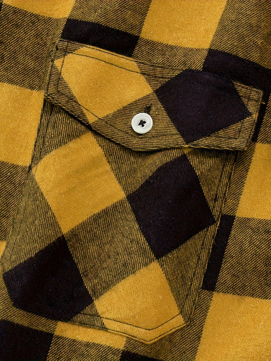 Camisa de Franela a Cuadros para Hombre - Uso Todo el Año - Image 35