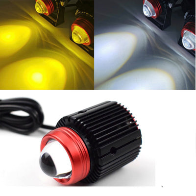 Faro Reflector LED para Moto 'Cañón de Acero' con Lente - Image 8