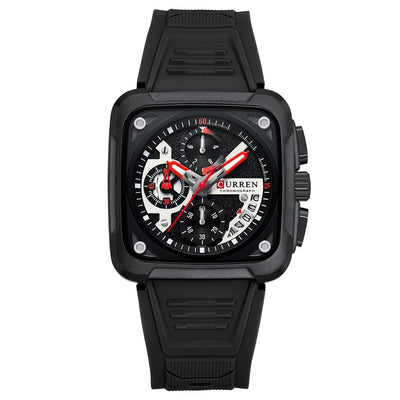 Reloj de Pulsera Cuadrado Multifunción con Seis Agujas para Hombre - Image 3
