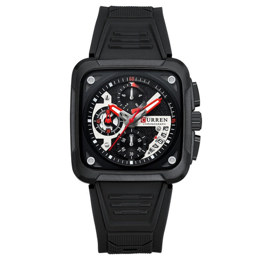 Reloj de Pulsera Cuadrado Multifunción con Seis Agujas para Hombre - Image 3
