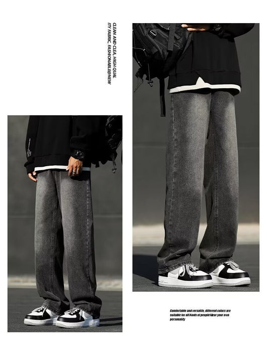 Jeans Negros Ahumados Primavera para Hombre - Corte Clásico Americano - Image 9