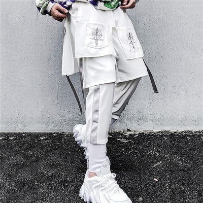 Pantalones Sueltos Efecto Dos Piezas - Diseño Moderno Noveno
