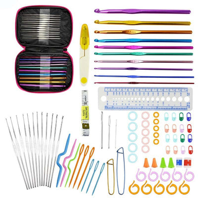 Set Completo de Crochet en Lana con Herramientas Profesionales