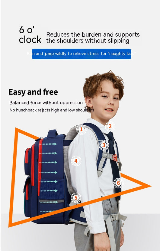 Mochila Escolar Ergonómica con Soporte Lumbar y Protección Impermeable - Image 41