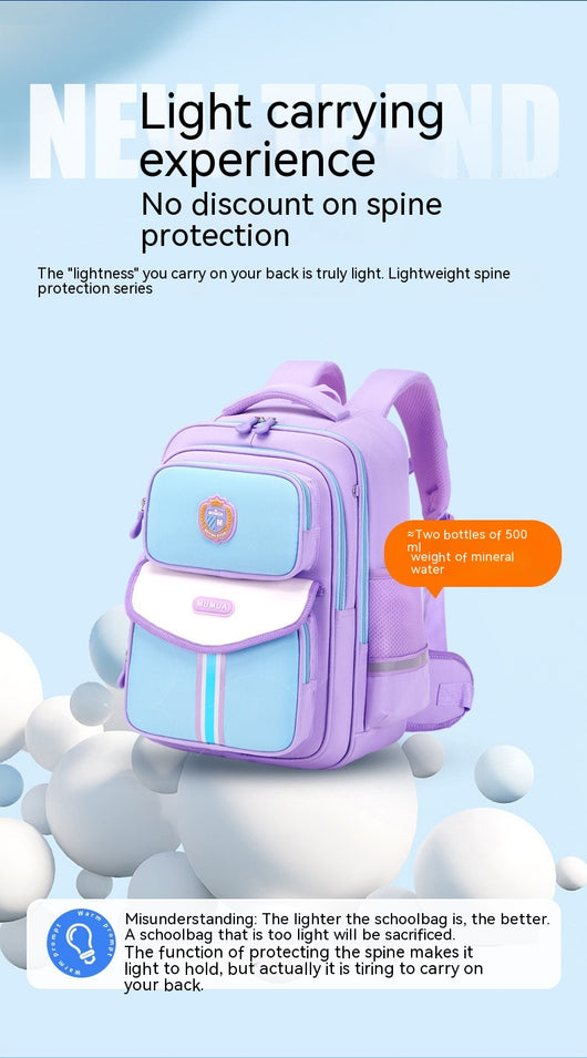 Mochila Escolar Ergonómica con Soporte Lumbar y Protección Impermeable - Image 43