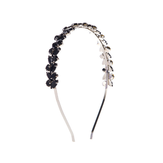 Diadema Retro Francesa con Textura Metálica y Cristales Brillantes - Image 12