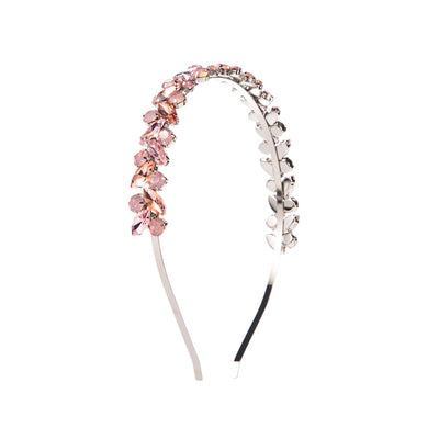 Diadema Retro Francesa con Textura Metálica y Cristales Brillantes - Image 13