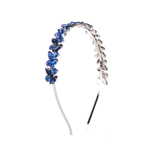 Diadema Retro Francesa con Textura Metálica y Cristales Brillantes - Image 27