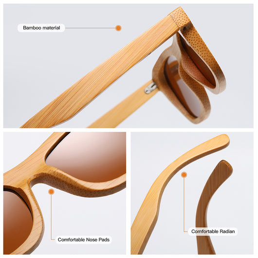 Gafas de Sol Bambú Trendy - Image 15