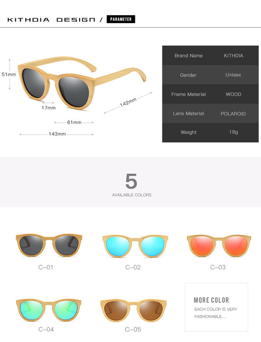 Gafas de Sol Bambú Trendy - Image 19