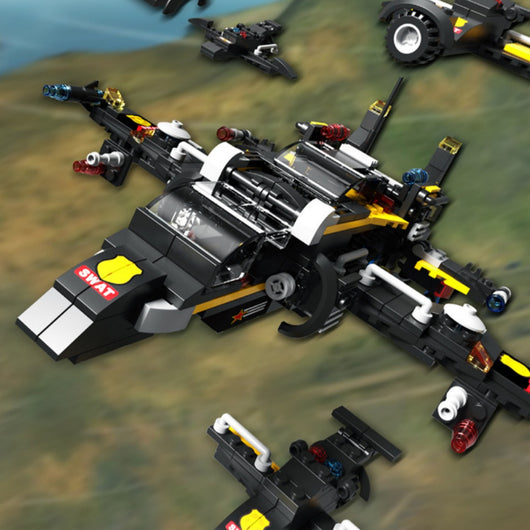 Auto de Policía Especial con Bloques de Construcción Pequeños - Juego de Ciudad - Image 11