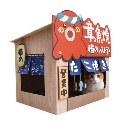 Rascador Gato Estilo Japonés Forma Pulpo con Casa - Image 9