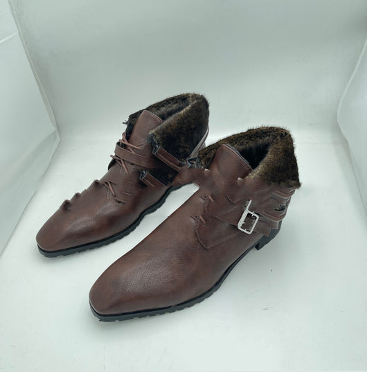 Botas Británicas de Cuero Gamuza con Cordones - Tacón Robusto Estilo Clásico - Image 9