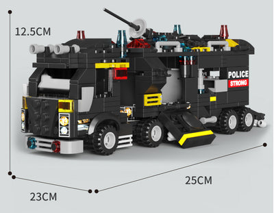 Auto de Policía Especial con Bloques de Construcción Pequeños - Juego de Ciudad - Image 23