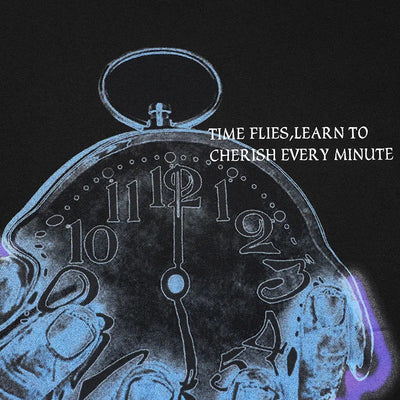 Remera Streetwear Gráfica Time Flies para Hombre - Image 16