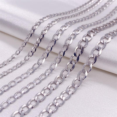 Cadena Cubana de Plata Esterlina S925 para Hombre - Collar Dominante de Clavícula - Image 10