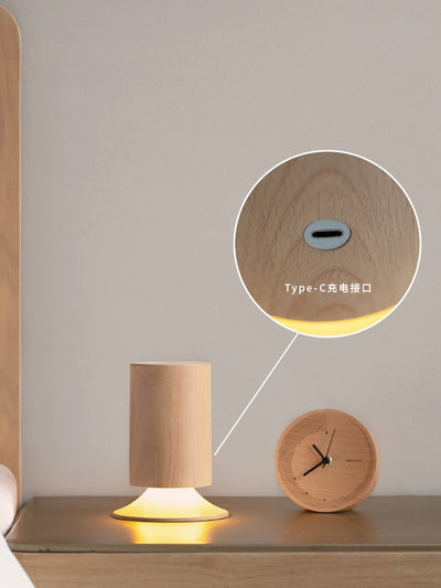 Lámpara de Noche Táctil con Carga Inalámbrica - Diseño Minimalista - Image 10
