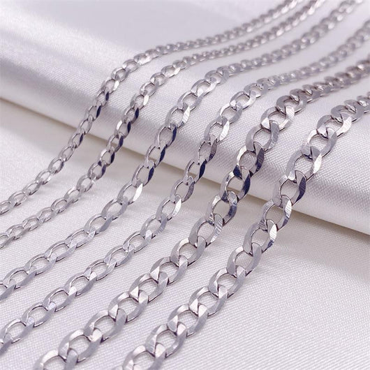 Cadena Cubana de Plata Esterlina S925 para Hombre - Collar Dominante de Clavícula - Image 24
