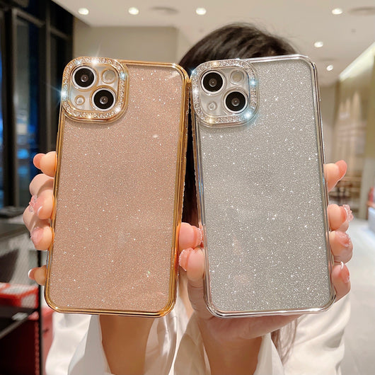Funda Protectora Transparente con Brillo y Cristales Electrochapados - Image 22