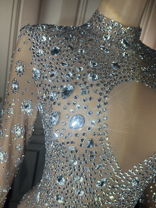 Jumpsuit de Fiesta con Detalles Brillantes y Cortes Estratégicos - Image 15