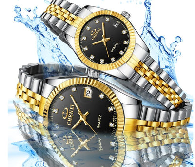 Reloj para Hombre Dorado de Pareja - Image 6