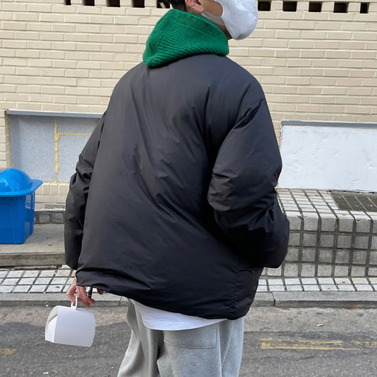 Gorro Invierno Coreano Unisex Lana Pura Cierre Total Abrigo Térmico - Image 15