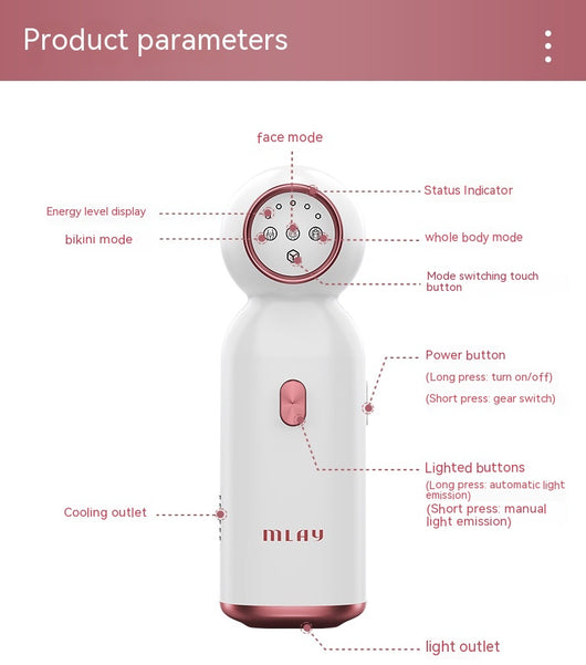 Dispositivo de Depilación Láser IPL Zafiro con Rejuvenecimiento de Piel - Image 33