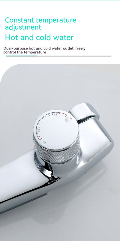 Grifo Mezclador de Ducha en Cobre con Válvula Termostática Agua Caliente y Fría - Image 14