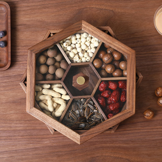 Bandeja Divisora de Madera Nogal para Frutos Secos y Snacks - Image 18