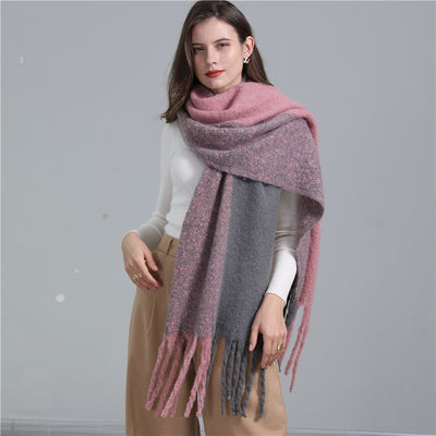 Bufanda Chal de Cachemira Gruesa a Cuadros para Invierno - Image 8