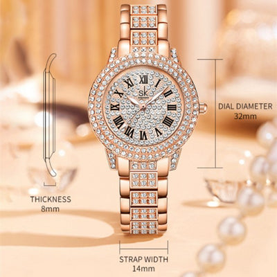 Reloj de Diamantes con Temperamento Elegante para Mujer - Image 11