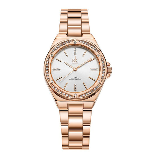 Reloj de Cuarzo para Mujer con Cristales de Circón - Diseño Minimalista - Image 11
