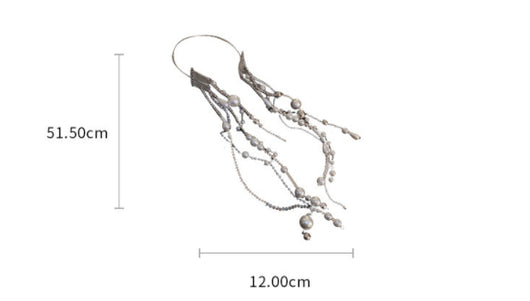 Cadena de Perlas de Cristal Geométrico para el Cabello - Image 11