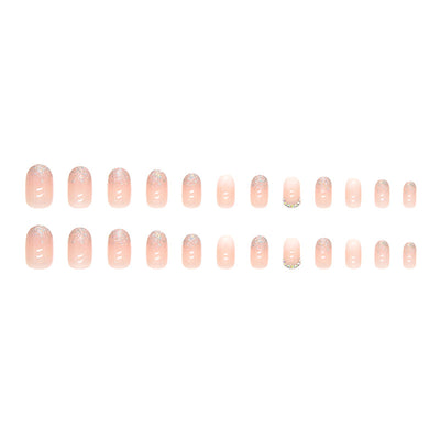 Uñas Postizas Degradado Brillante con Diamantes - Image 18