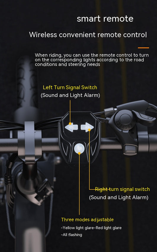 Luz Trasera Inteligente para Bicicleta con Control Remoto y Carga USB - Image 32