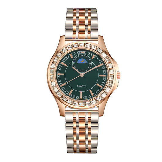 Reloj de Acero Inoxidable con Strass para Mujer - Temperamento Elegante - Image 15