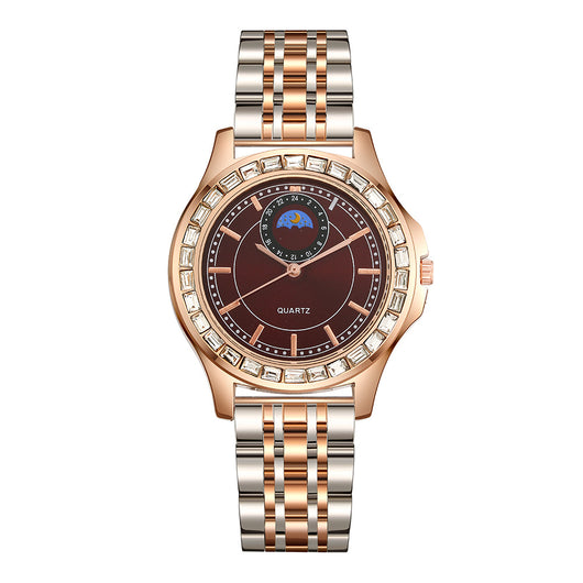 Reloj de Acero Inoxidable con Strass para Mujer - Temperamento Elegante - Image 16