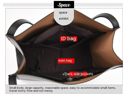 Bolso Tote de Cuero Genuino Premium - Gran Capacidad para Mujer - Image 30
