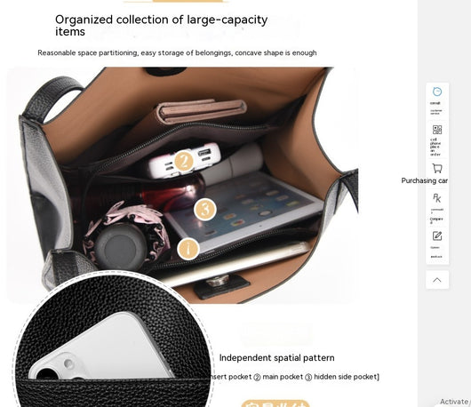Bolso Tote de Cuero Genuino Premium - Gran Capacidad para Mujer - Image 34