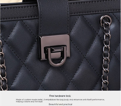 Bolso Bandolera Cuadrado Pequeño de Cuero Genuino con Cadena - Image 18