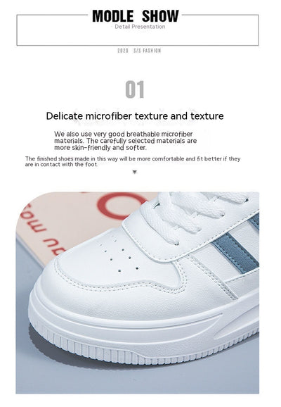 Tenis Blancos de Cuero para Mujer - Estilo Casual Deportivo Versátil - Image 25