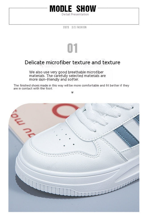 Tenis Blancos de Cuero para Mujer - Estilo Casual Deportivo Versátil - Image 25