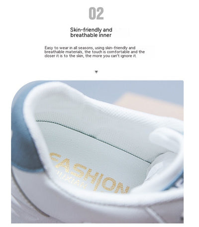 Tenis Blancos de Cuero para Mujer - Estilo Casual Deportivo Versátil - Image 26
