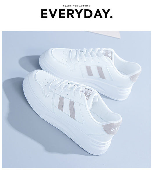Tenis Blancos de Cuero para Mujer - Estilo Casual Deportivo Versátil - Image 31