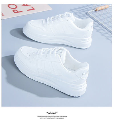 Tenis Blancos de Cuero para Mujer - Estilo Casual Deportivo Versátil - Image 35