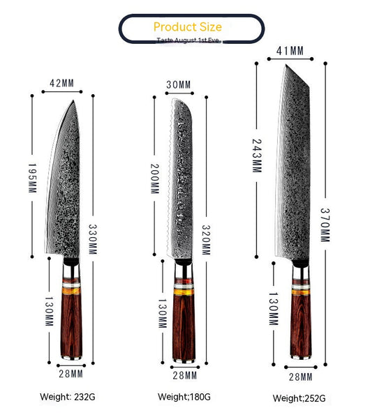 Cuchillo de Chef Profesional con Acero AUS10 - Image 10